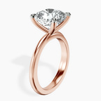 10kt Rose Gold Juniper Crossover Solitaire Lab Diamond Ring standing product image one