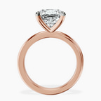 10kt Rose Gold Juniper Crossover Solitaire Lab Diamond Ring side right image one