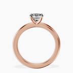 1.38 ct. emerald Juniper Solitaire Ring in 10kt rose gold side right image one