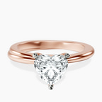 14kt Rose Gold Juniper Crossover Solitaire Lab Diamond Ring front image