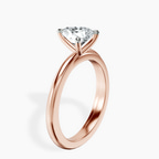14kt Rose Gold Juniper Crossover Solitaire Lab Diamond Ring standing product image one