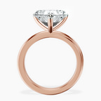 18kt Rose Gold Juniper Crossover Solitaire Lab Diamond Ring side right image one