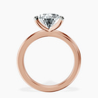 10kt Rose Gold Juniper Crossover Solitaire Lab Diamond Ring side right image one