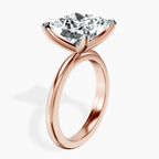 10kt Rose Gold Juniper Crossover Solitaire Lab Diamond Ring standing product image one