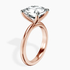 18kt Rose Gold Juniper Crossover Solitaire Lab Diamond Ring standing product image one