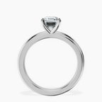 Platinum Juniper Crossover Solitaire Lab Diamond Ring side right image one