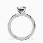 Platinum Juniper Crossover Solitaire Lab Diamond Ring side right image one