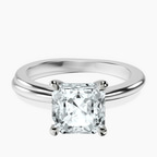 Platinum Juniper Crossover Solitaire Lab Diamond Ring front image