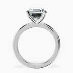 Platinum Juniper Crossover Solitaire Lab Diamond Ring side right image one