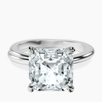 Platinum Juniper Crossover Solitaire Lab Diamond Ring front image