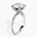 Platinum Juniper Crossover Solitaire Lab Diamond Ring standing product image one