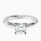 Platinum Juniper Crossover Solitaire Lab Diamond Ring front image