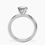 18ct White Gold Juniper Crossover Solitaire Lab Diamond Ring side right image one