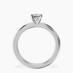 Platinum Juniper Crossover Solitaire Lab Diamond Ring side right image one