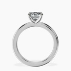 9ct White Gold Juniper Crossover Solitaire Lab Diamond Ring side right image one