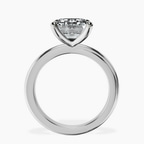 18kt White Gold Juniper Crossover Solitaire Lab Diamond Ring side right image one