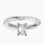 Platinum Juniper Crossover Solitaire Lab Diamond Ring front image