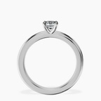 Platinum Juniper Crossover Solitaire Lab Diamond Ring side right image one