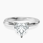 Platinum Juniper Crossover Solitaire Lab Diamond Ring front image