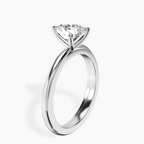Platinum Juniper Crossover Solitaire Lab Diamond Ring standing product image one