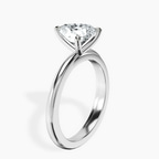 18ct White Gold Juniper Crossover Solitaire Lab Diamond Ring standing product image one