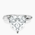 Platinum Juniper Crossover Solitaire Lab Diamond Ring front image