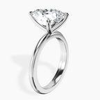 18kt White Gold Juniper Crossover Solitaire Lab Diamond Ring standing product image one