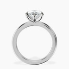 Platinum Juniper Crossover Solitaire Lab Diamond Ring side right image one