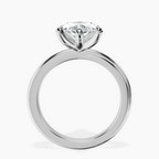 18kt White Gold Juniper Crossover Solitaire Lab Diamond Ring side right image one