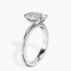 9ct White Gold Juniper Crossover Solitaire Lab Diamond Ring standing product image one