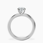 9ct White Gold Juniper Crossover Solitaire Lab Diamond Ring side right image one