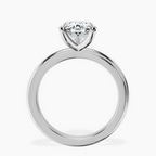 Platinum Juniper Crossover Solitaire Lab Diamond Ring side right image one