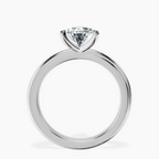 9ct White Gold Juniper Crossover Solitaire Lab Diamond Ring side right image one