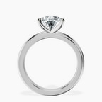 Platinum Juniper Crossover Solitaire Lab Diamond Ring side right image one