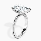 Platinum Juniper Crossover Solitaire Lab Diamond Ring standing product image one