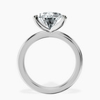 Platinum Juniper Crossover Solitaire Lab Diamond Ring side right image one