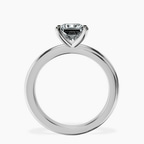 Platinum Juniper Crossover Solitaire Lab Diamond Ring side right image one