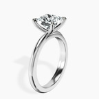 9ct White Gold Juniper Crossover Solitaire Lab Diamond Ring standing product image one