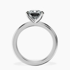 9ct White Gold Juniper Crossover Solitaire Lab Diamond Ring side right image one