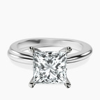 Platinum Juniper Crossover Solitaire Lab Diamond Ring front image