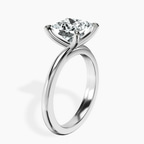 Platinum Juniper Crossover Solitaire Lab Diamond Ring standing product image one