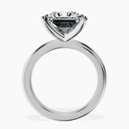 18kt White Gold Juniper Crossover Solitaire Lab Diamond Ring side right image one