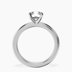 Platinum Juniper Crossover Solitaire Lab Diamond Ring side right image one