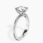 18ct White Gold Juniper Crossover Solitaire Lab Diamond Ring standing product image one