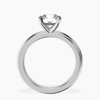 18ct White Gold Juniper Crossover Solitaire Lab Diamond Ring side right image one