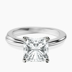 Platinum Juniper Crossover Solitaire Lab Diamond Ring front image