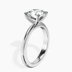 Platinum Juniper Crossover Solitaire Lab Diamond Ring standing product image one