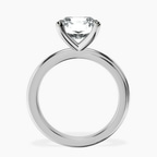 Platinum Juniper Crossover Solitaire Lab Diamond Ring side right image one