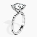 18kt White Gold Juniper Crossover Solitaire Lab Diamond Ring standing product image one