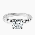 Platinum Juniper Crossover Solitaire Lab Diamond Ring front image